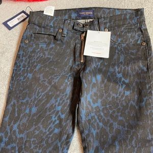 Never worn Blue & Black Leopard Jeans